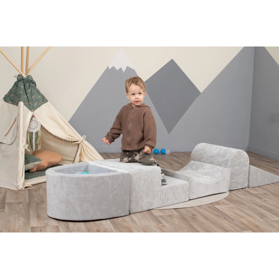 knorr toys® Spielblöcke soft - Grey grau