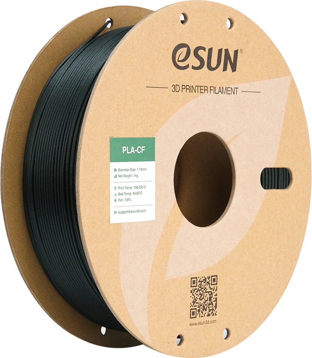 eSUN  PLA-CF Green, 1,75 mm / 1000 g    PLA-Filament mit Kohlenstofffasern verstärkt