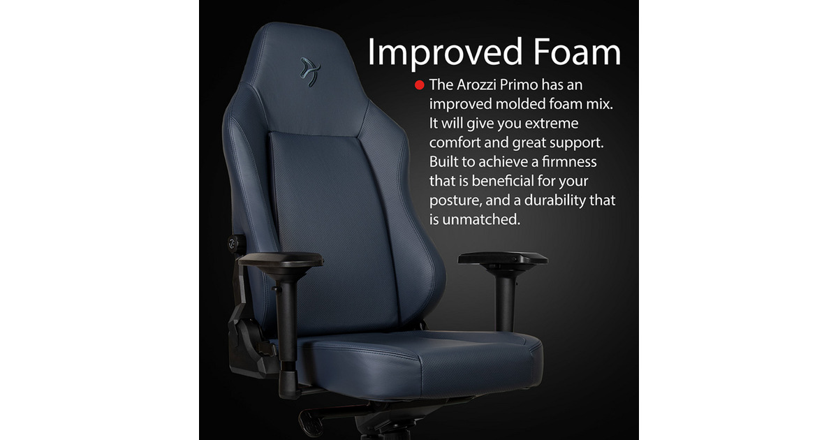 ArozziPrimo - Full Premium Leather - Ocean gamestoel  (Blauwgrijs)