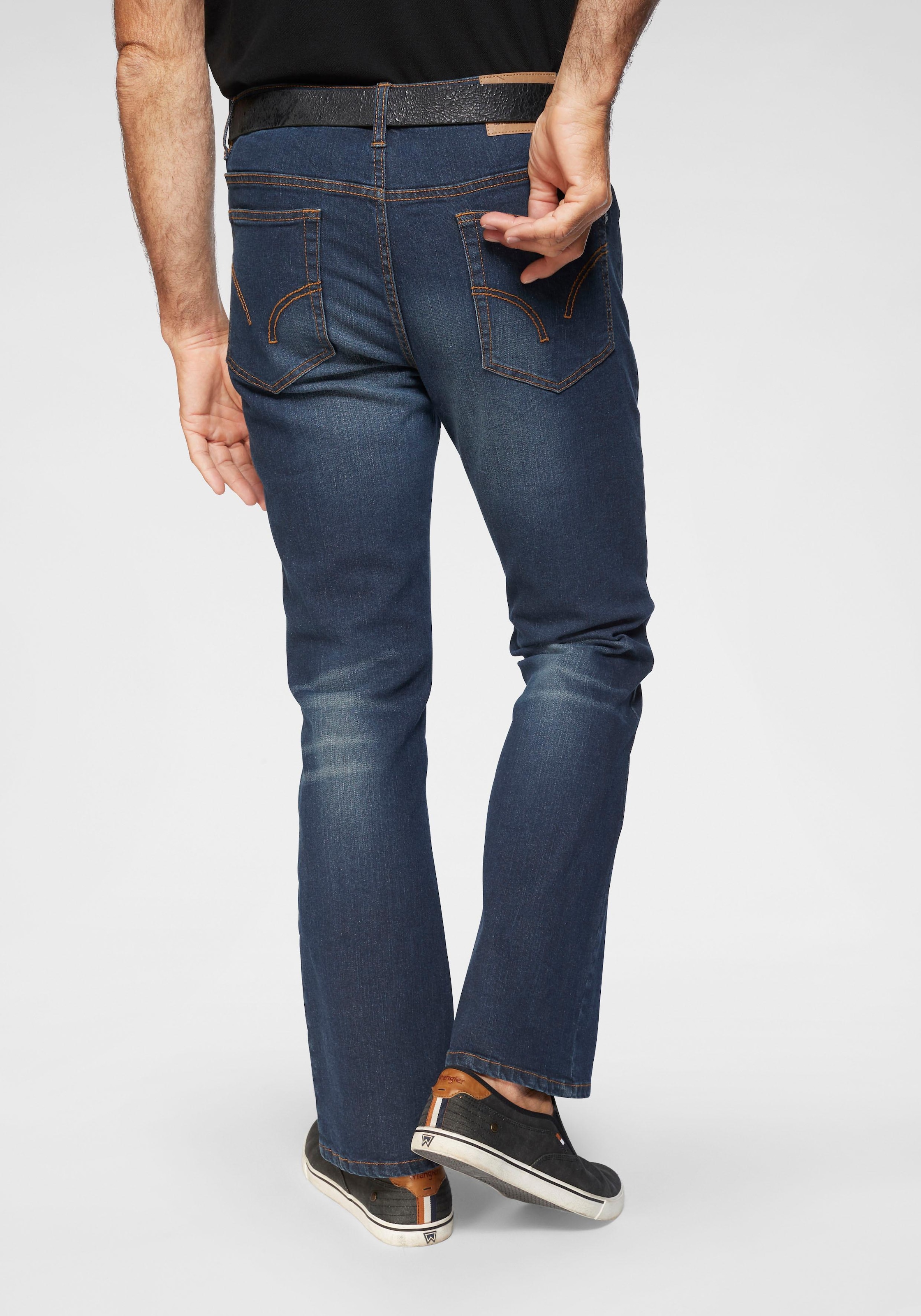 Arizona Bootcut-Jeans »Mike«, ausgestelltes Bein,  niedrige Leibhöhe,  Stretch-Qualität