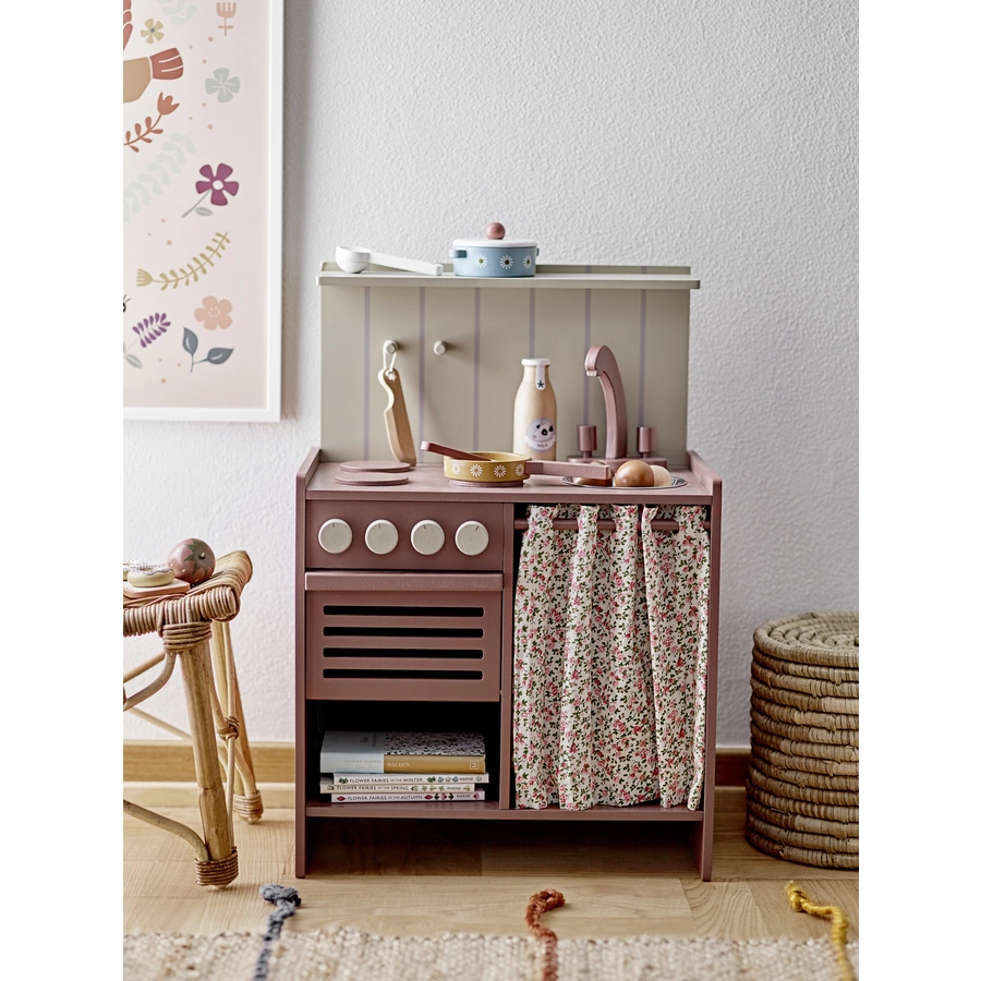 bloomingville Baholz Spielset Küche blau