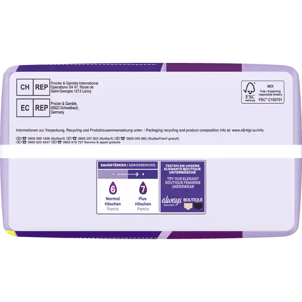 Discreet Inkontinenz Pants Plus L 9+1
