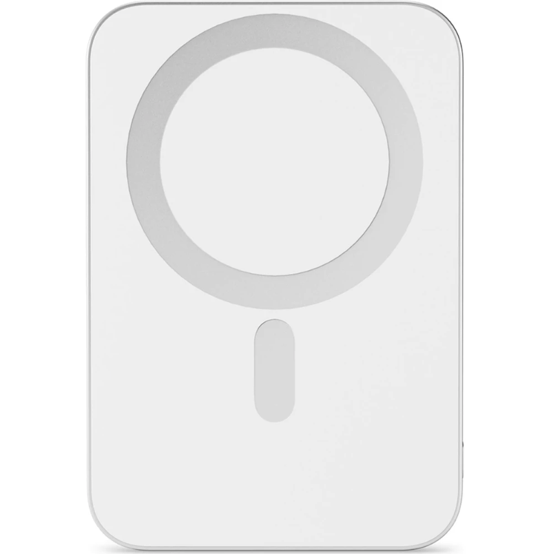 (7.5W) 3000mAh Alu Mag  EM31 Powerbank USB C Ladegerät Slim MagSafe UltraPack Qi2 Wireless Charger PD (‭9915112100084‬) - Silver