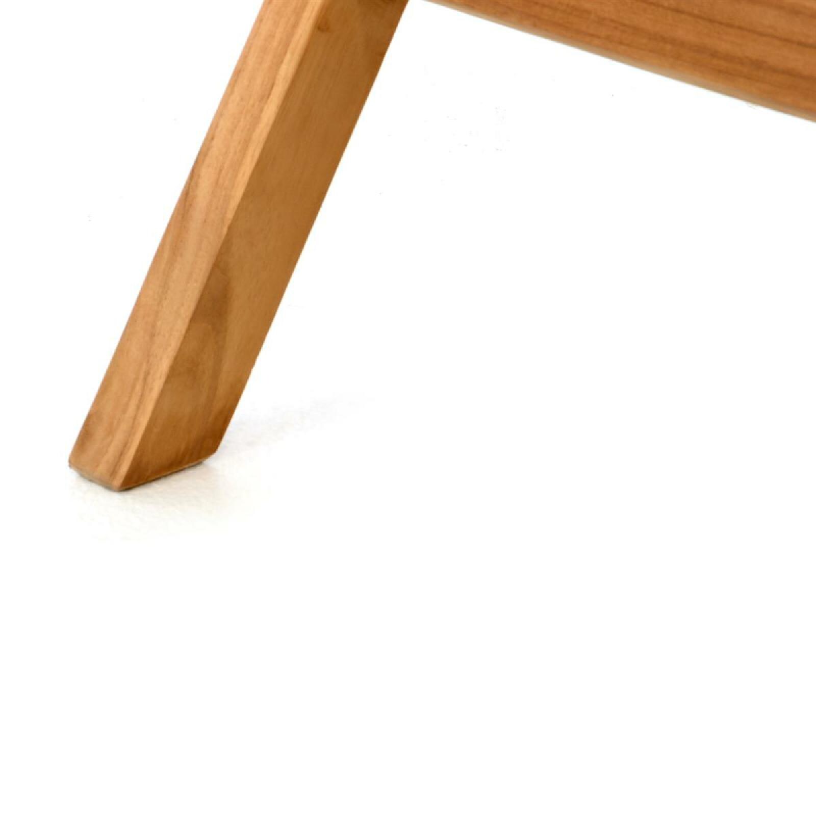 VCM Gartentisch Balkontisch Tisch Holz Teak klappbar behandelt Ø80cm
