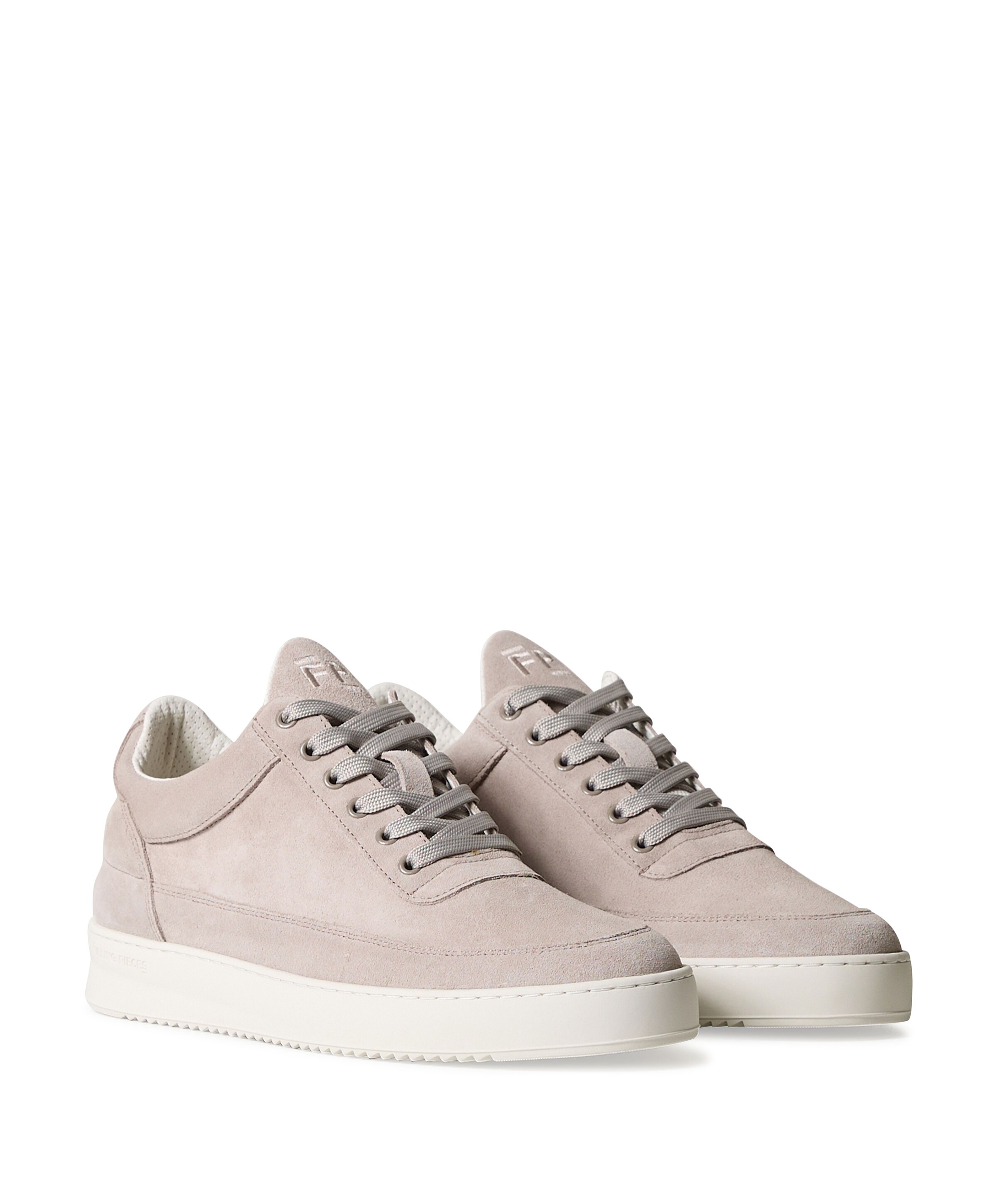 Filling Pieces Low Top Suede heren sneakers grijs