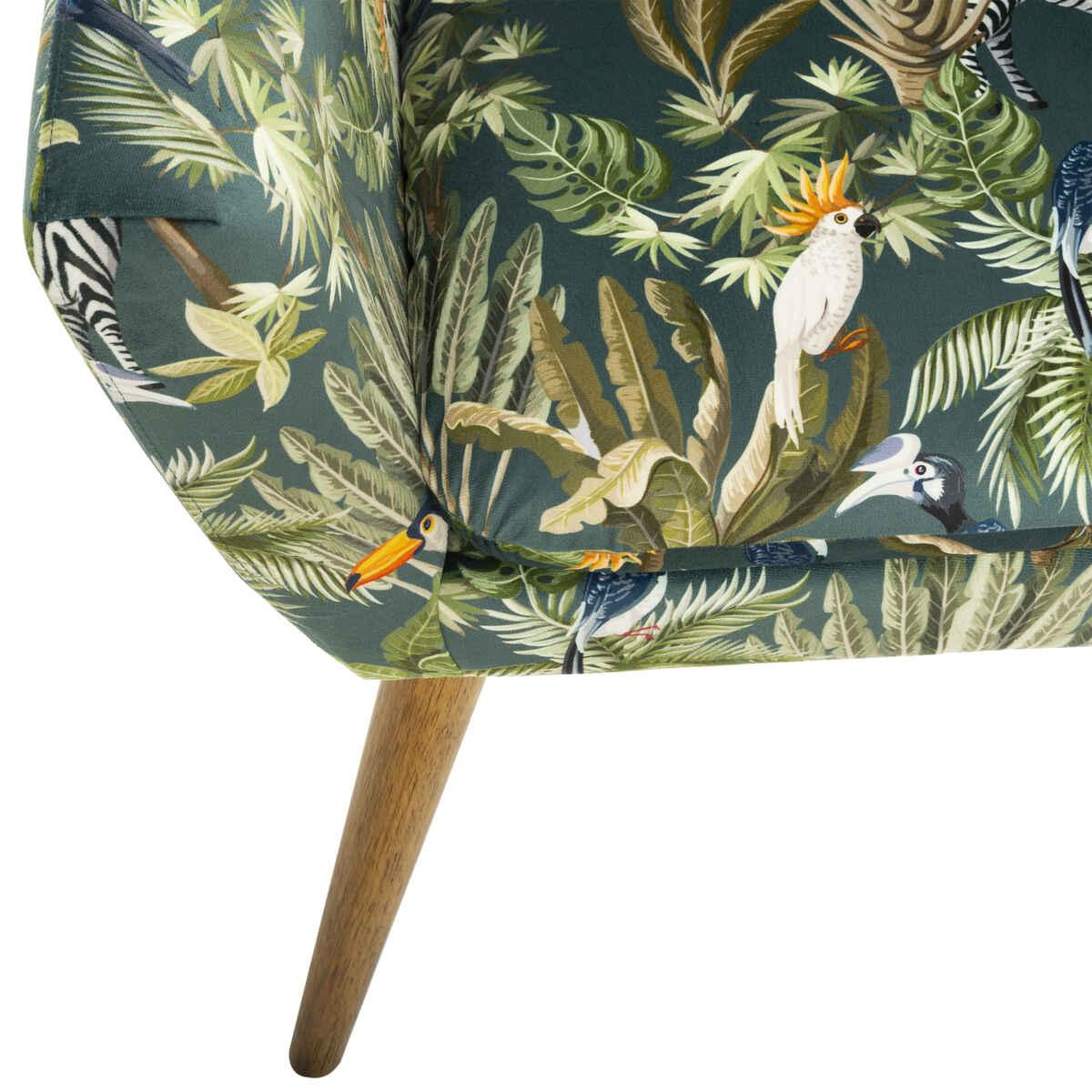 FAUTEUIL VELOURS JUNGLE SANGO