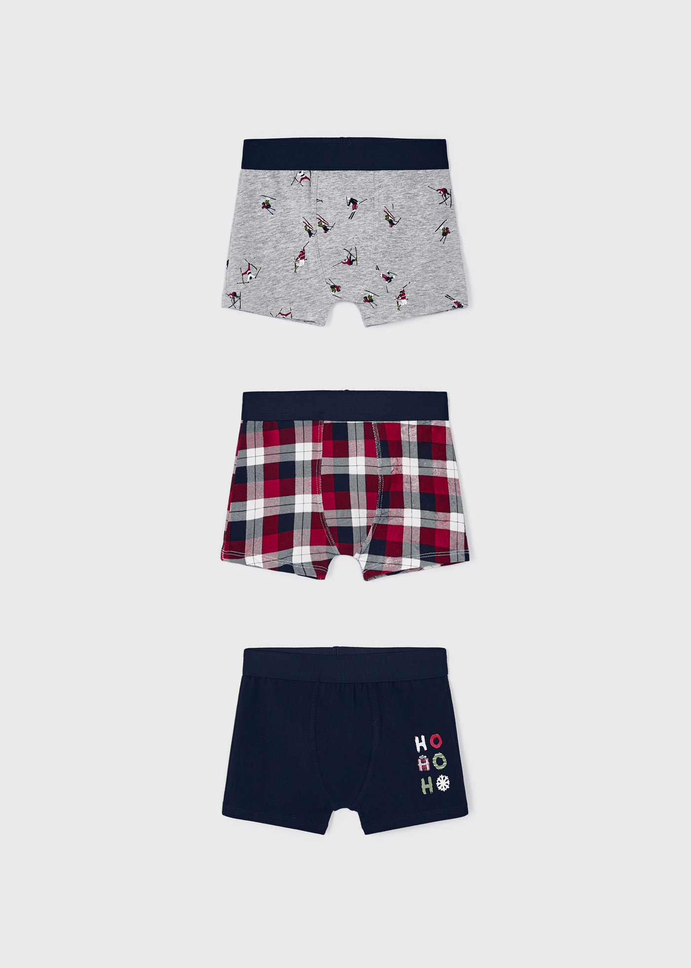 Conjunto de 3 cuecas boxer para meninos