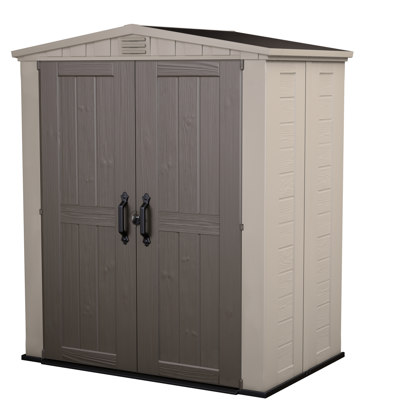 Gerätehaus FACTOR 6x3 - taupe-beige - Kunststoff - 173,5x113,5 cm