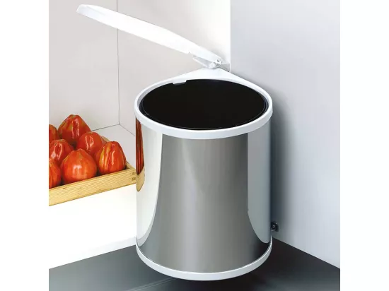 Poubelle à fixation sur porte conteneur de 13 litres