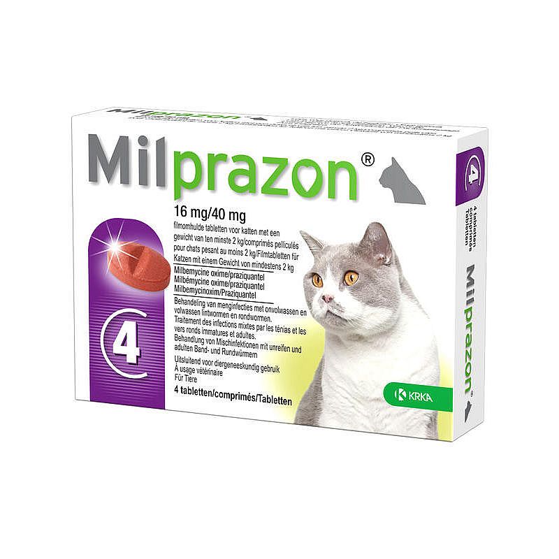 Milprazon Grote Kat 16 mg 2 tabletten