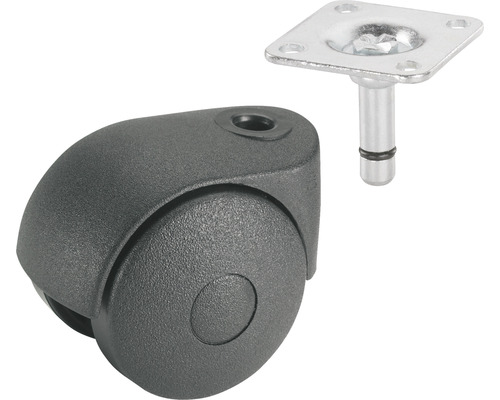 Tarrox transportmaterieel dubbele wielen, tot 20 kg, 40 x 58 x 8 mm