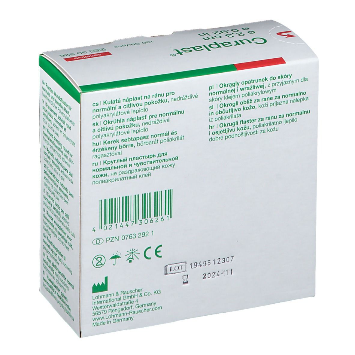 Curaplast® sensitiv strips rund 2,3 cm