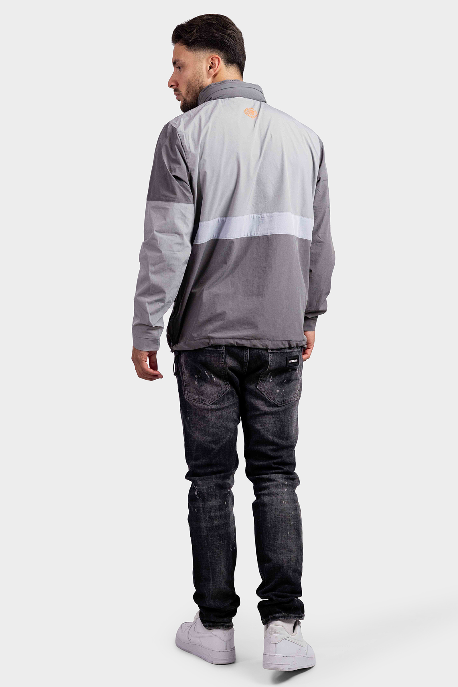 Banlieue Nylon Windbreaker Grijs