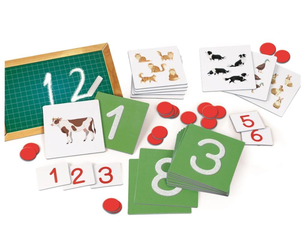 JOGO MONTESSORI NÚMEROS TÁTCTEIS CLEMENTONI