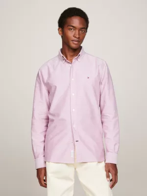 Camisa Oxford Dobby Regular