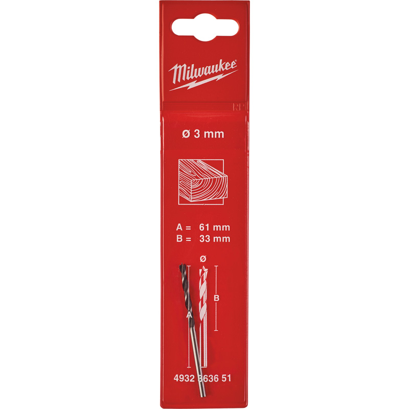 Milwaukee houtboor 3x60mm