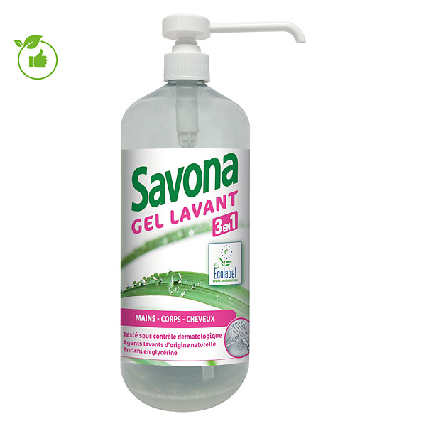 Gel lavant Savona 1 L 3 en 1