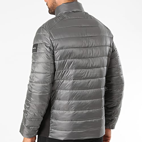 Doudoune Recycled Side Logo 8291 Gris Noir