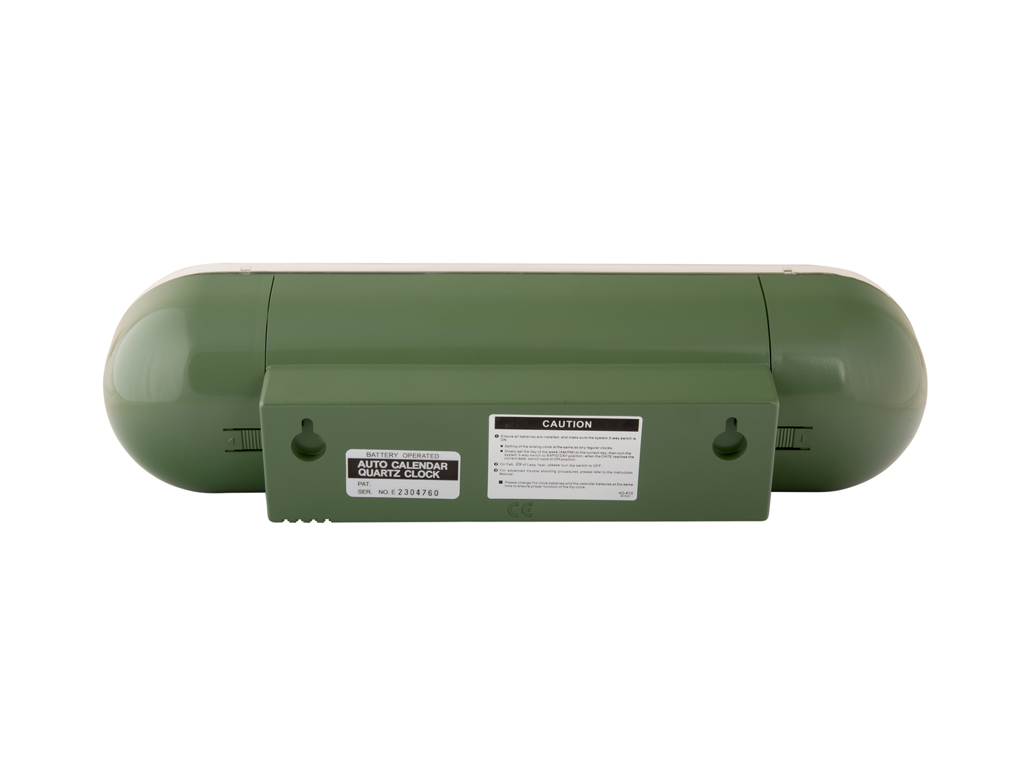 Wandklok Tube Flip - Jungle groen