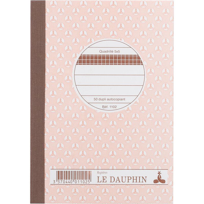Manifold Le Dauphin 1102D - 50 pages 10,5 x 14,8 cm Autocopiant 2 exemplaires