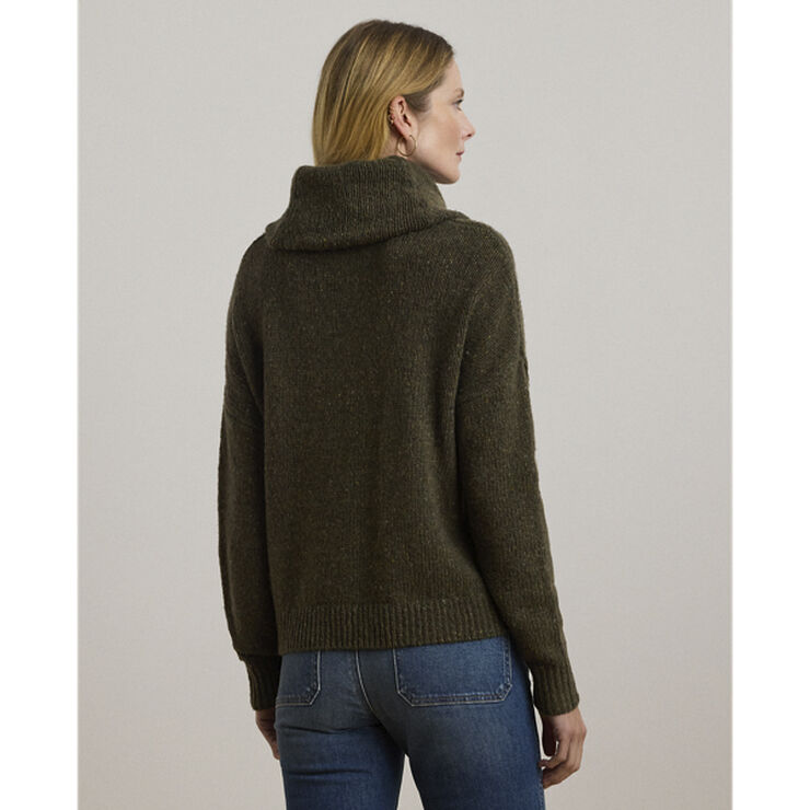 Lauren Ralph Lauren CROFTER ECO-LS SWEATER Botanic green donegal