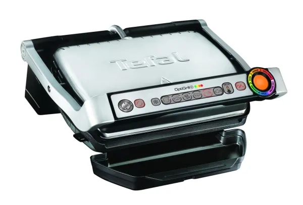 Tefal OptiGrill  GC716D12 - Grill - elektrisk - 600 cm2 - inox