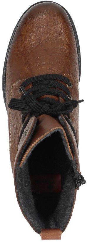 Rieker Dames veterschoenen cognac