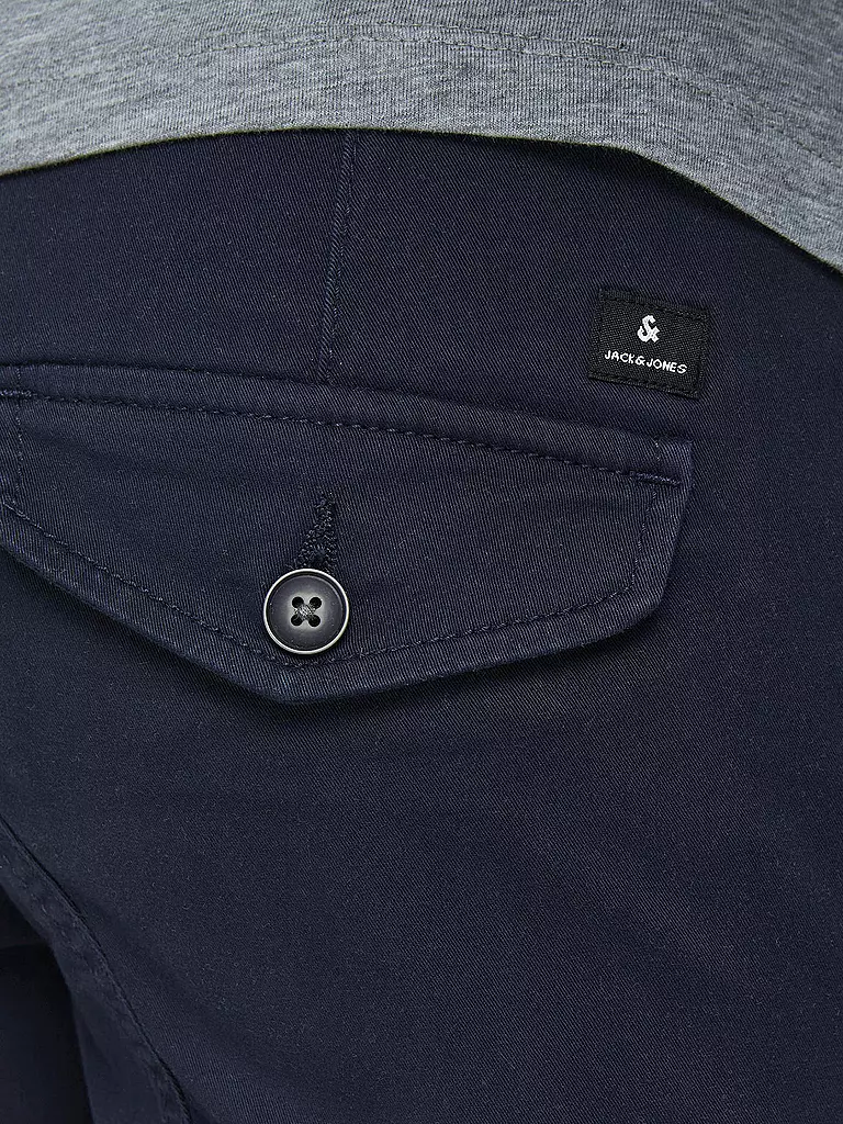 JACK & JONES Jungen Cargohose Slim Fit JJIPAUL blau