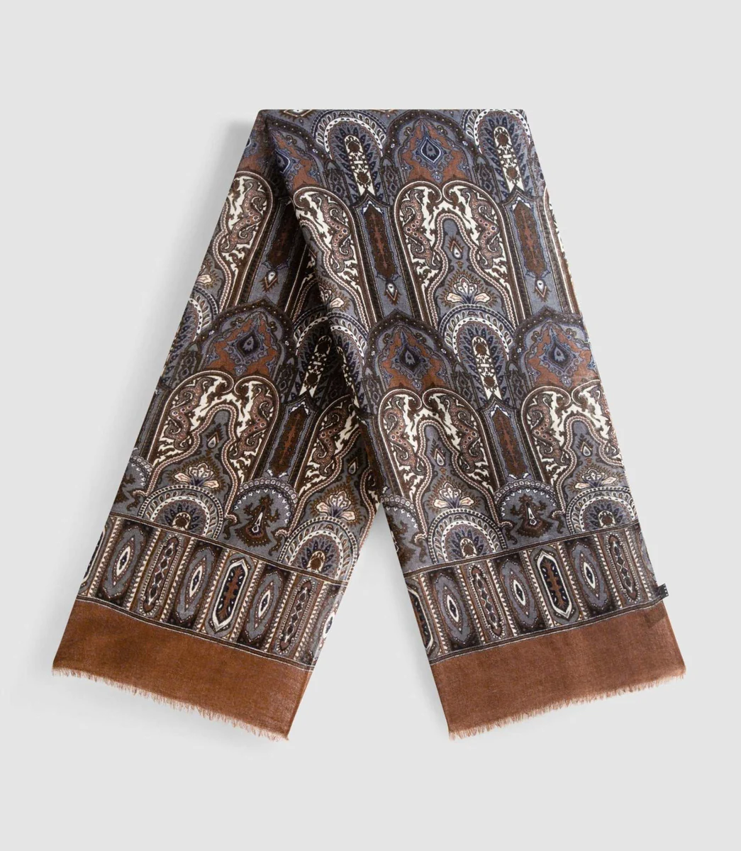 Echarpe marron 