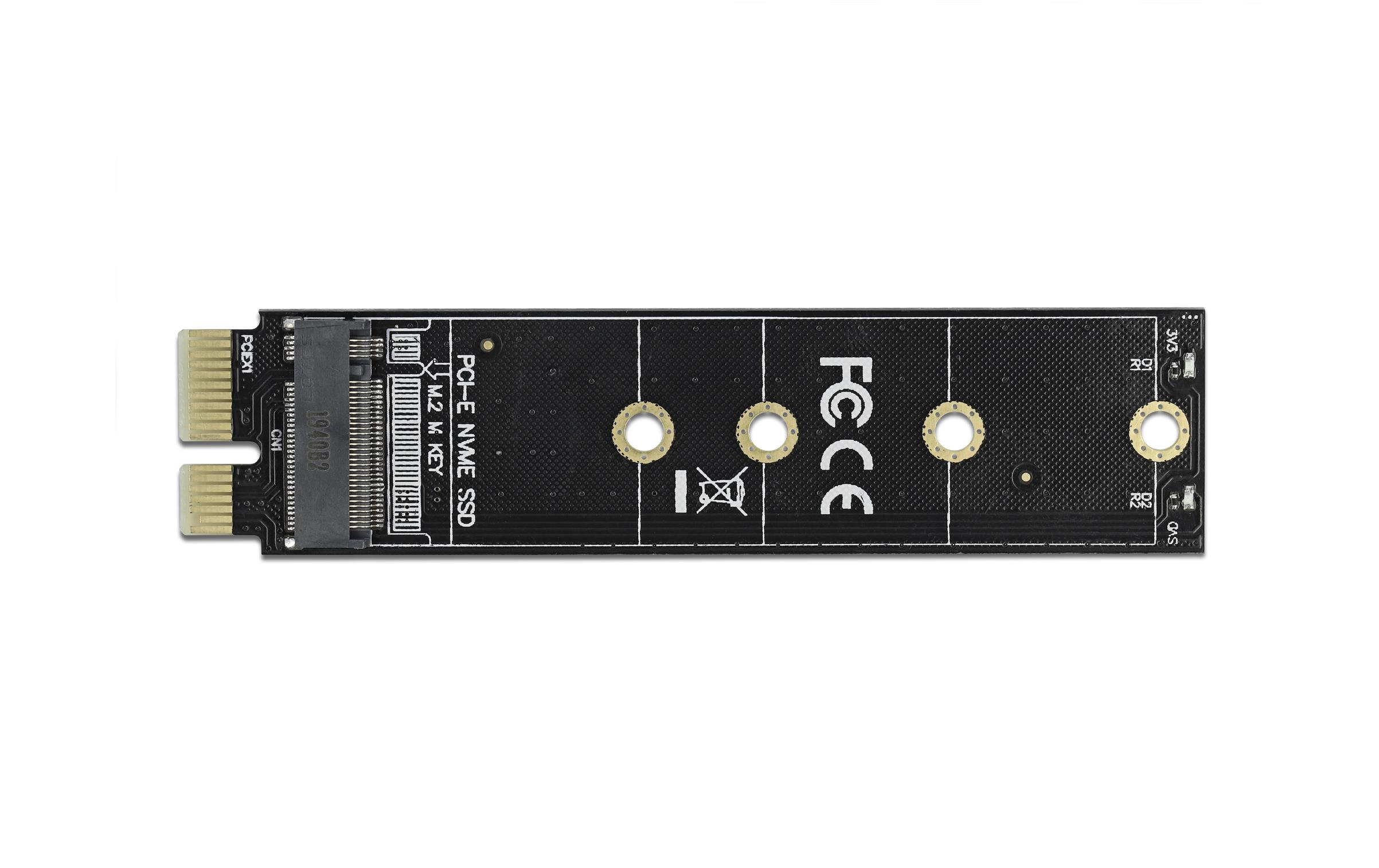 Host Bus Adapter PCI Express x1 zu M.2 Key M AdapterDelock PCI Express x1 zu M.2 Key M Adapter