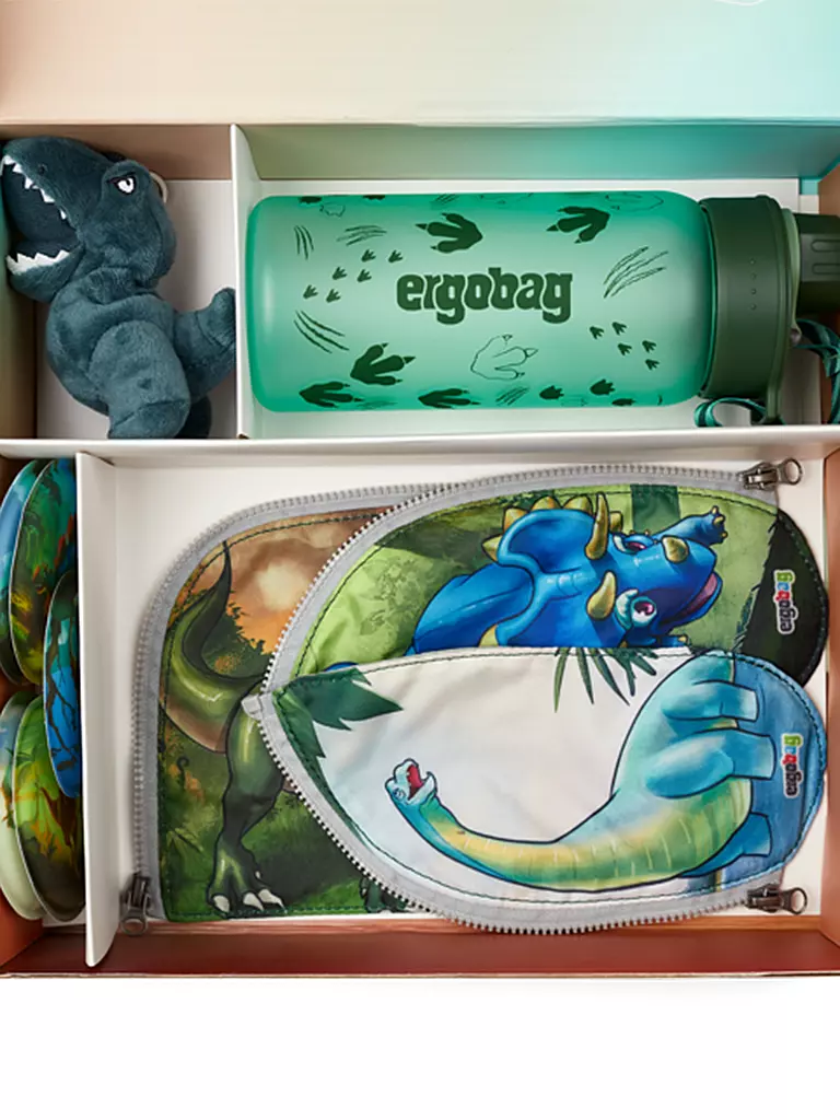 ERGOBAG Fan Box - Dinosaurier rosa