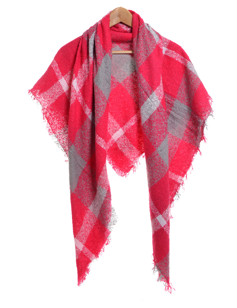 Women's Scarf Pink and Grey