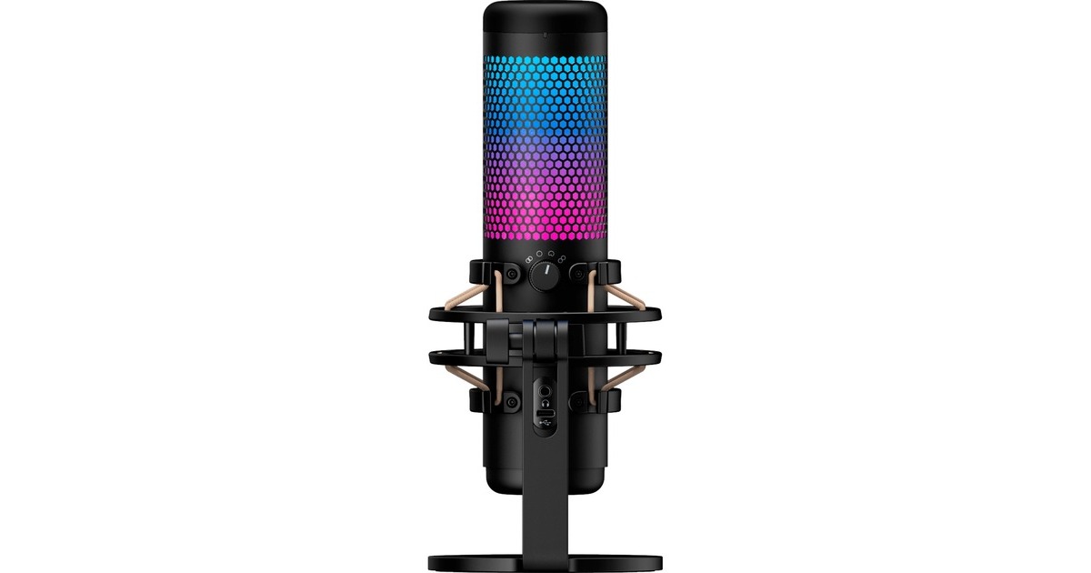 HyperXQuadCast S microfoon  (Zwart, RGB led)
