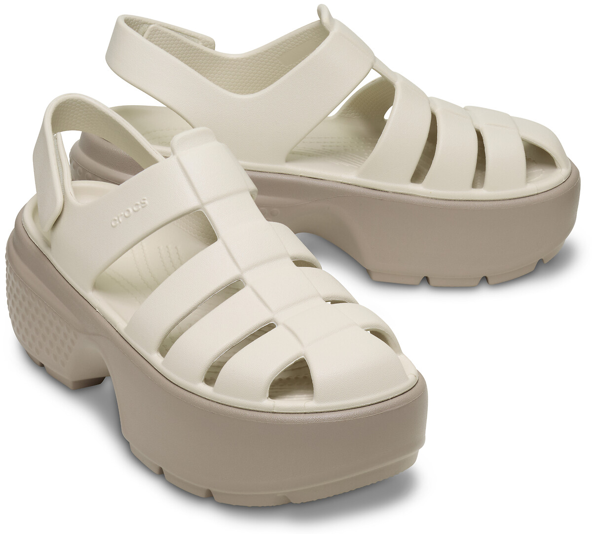 CROCS<br>Sandálias com sola plataforma Stomp Fisherman