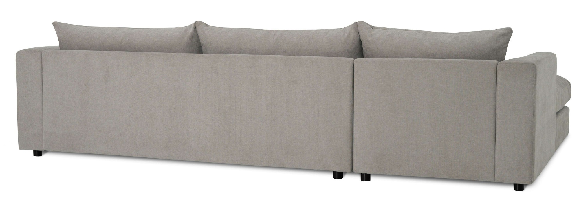 LeGer Home by Lena Gercke Ecksofa »Avelina« Breite 297 cm, in Cord- und Chenille- Stoff, Rückenkissen mit Federn