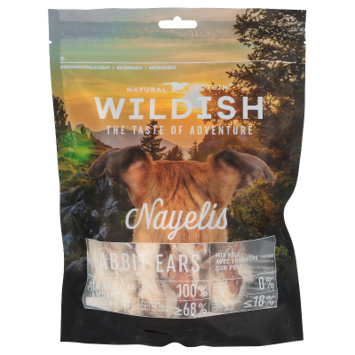 Wildish Dog Hasenohren mit Fell 100g