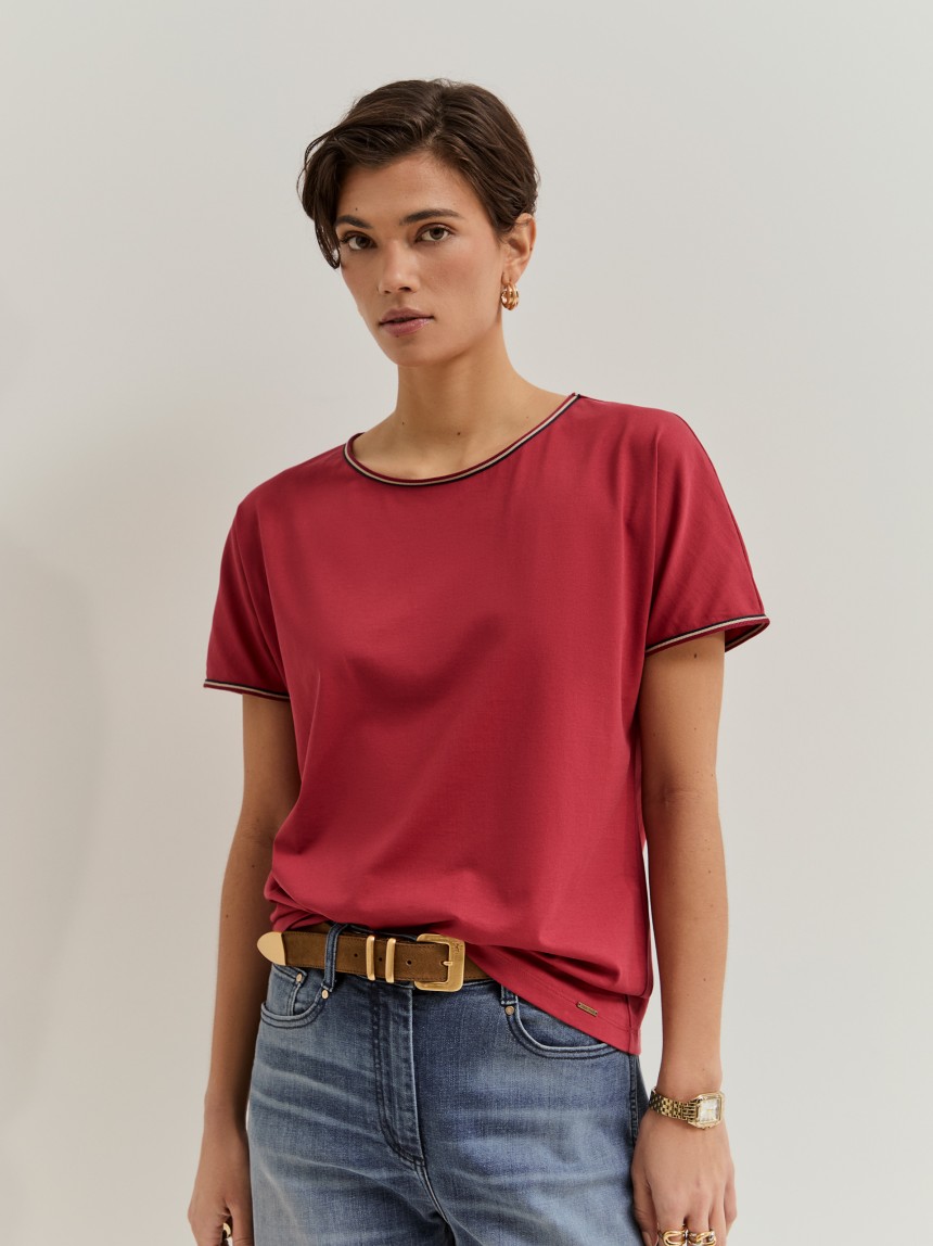 T-shirt em algodão