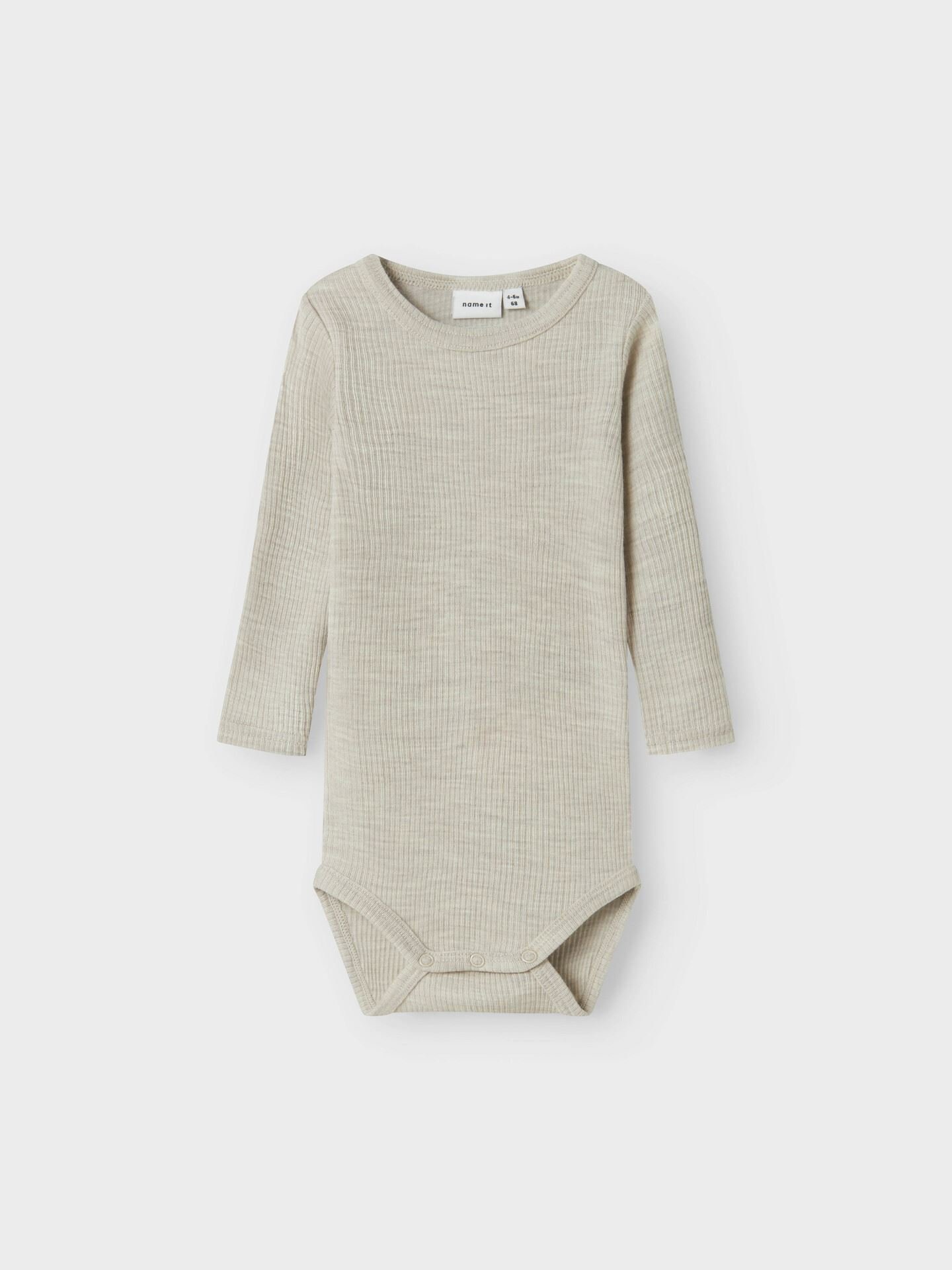 Wax Wool Rib Long Sleeve Body