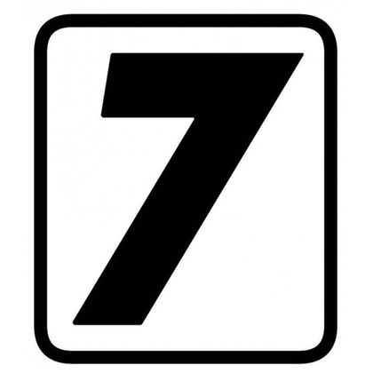 Numéros Barracuda 7 Universel - Noir