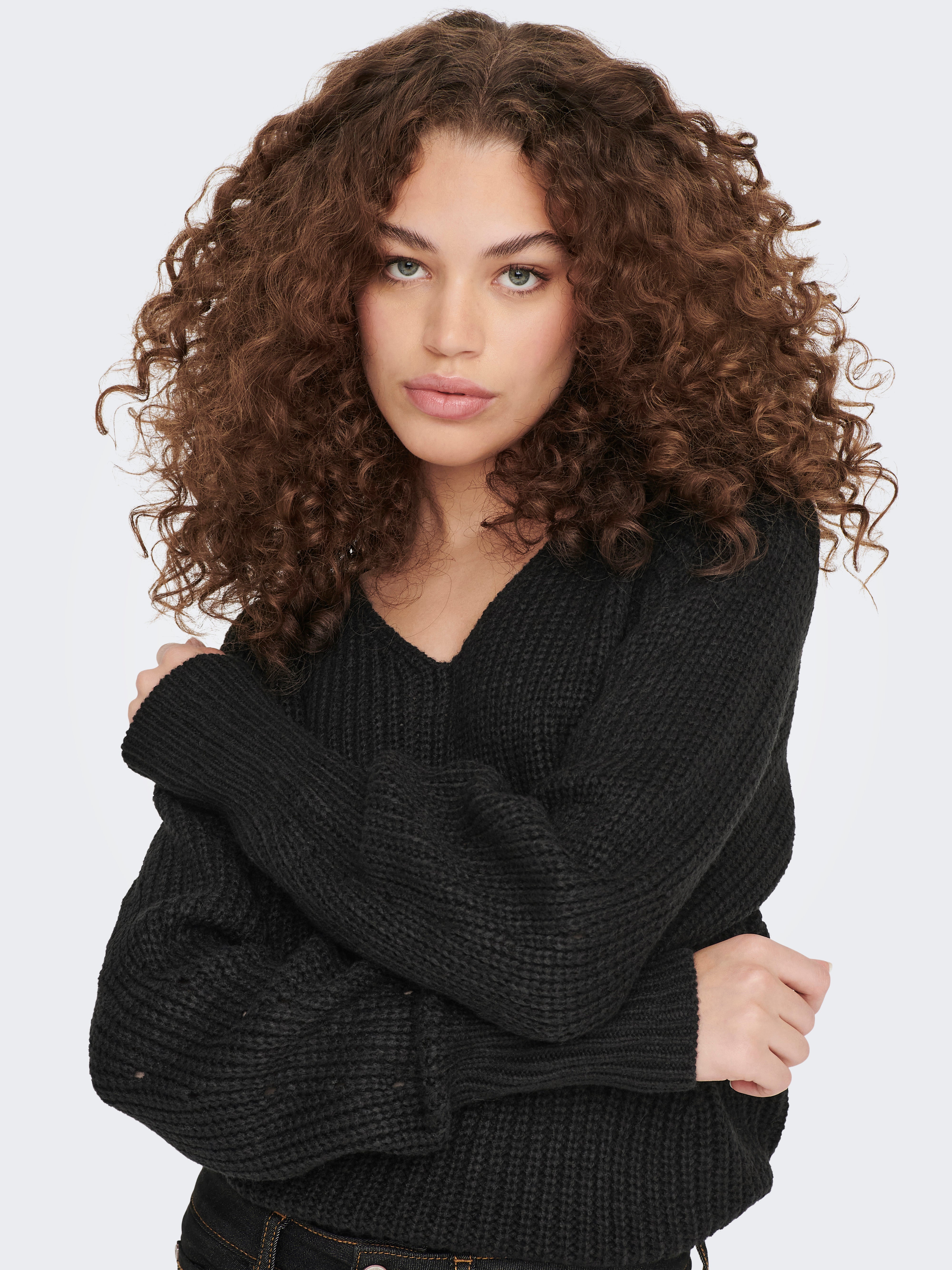 JDYJUSTY Strickpullover Black