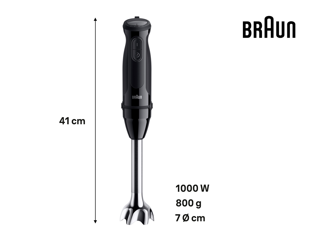 VARINHA COM ACESSÓRIOS BRAUN MQ50202M BK MINIPIMER 1000W