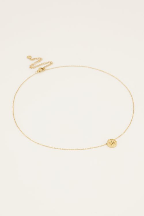 Ketting met initial bedel