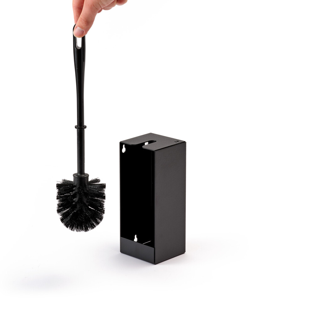 ZO Toiletborstel Houder Zwart