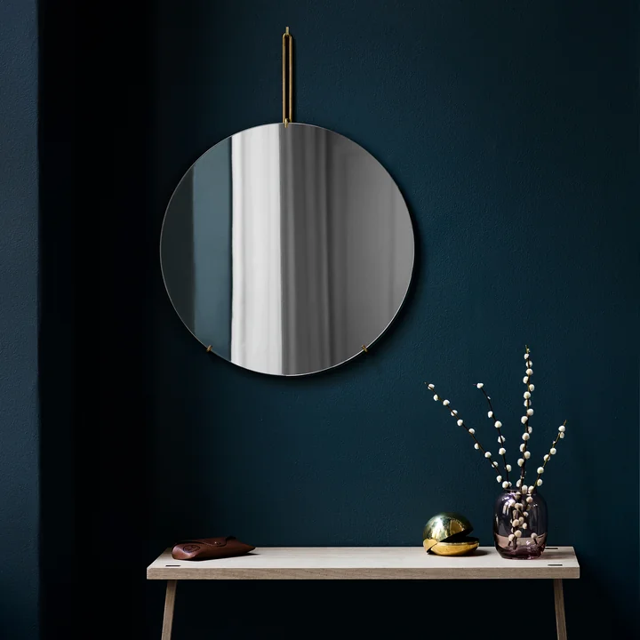 Moebe - Wandspiegel Ø 30 cm, Messing