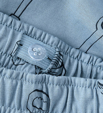 Name It Shorts - NmmHuxi - Verblasster Denim m. Print