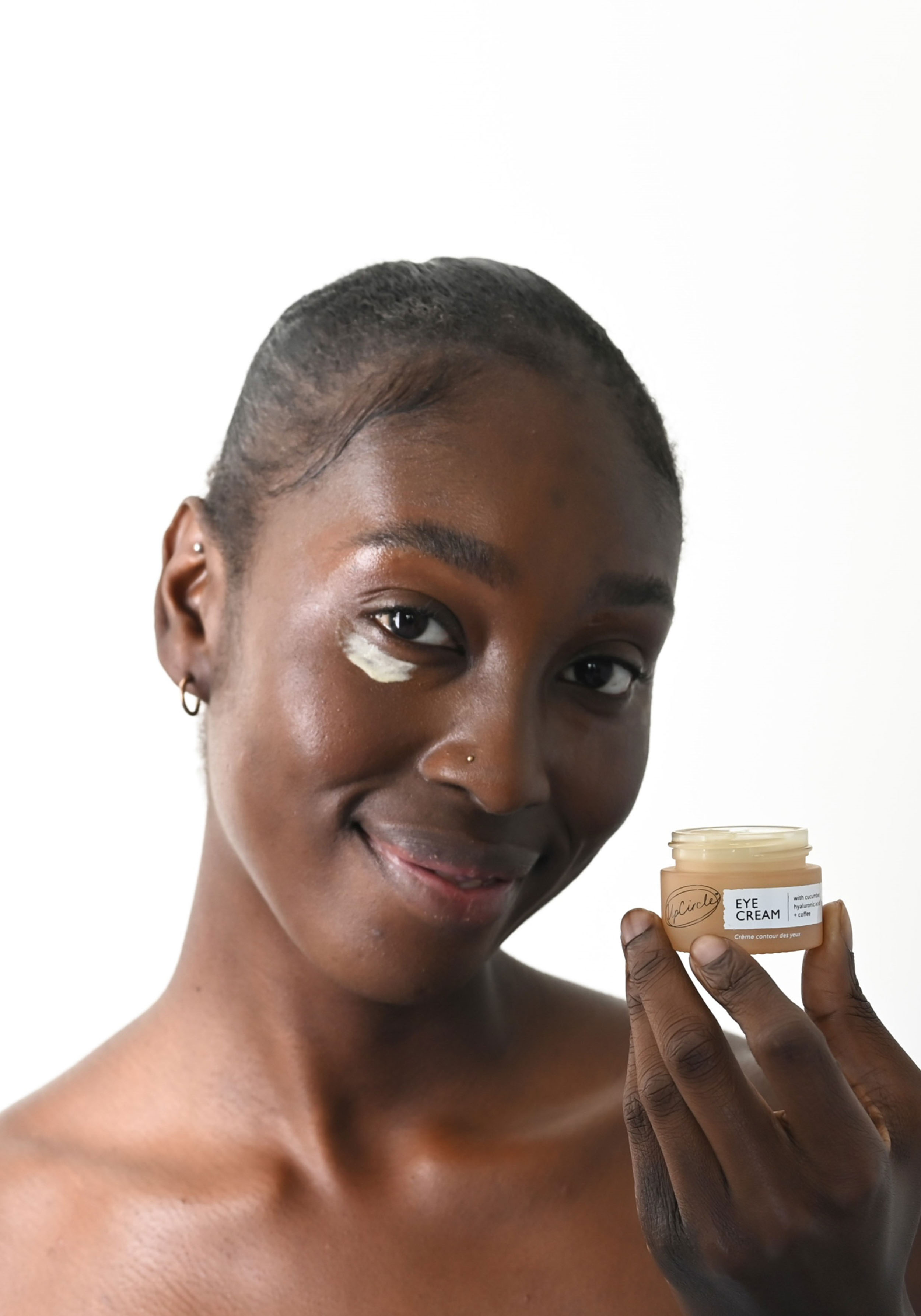 UpCircle Augencreme Eye Cream Cucumber, Hyaluronic Acid, Coffee