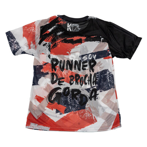 Camiseta Kamuabu Brochazo 90g para corrida e trilha