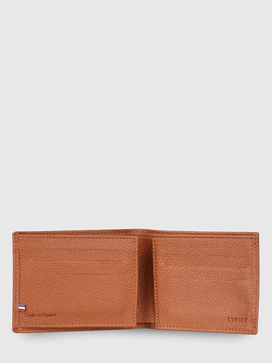 Portefeuille porte-cartes Madras cuir ETRIER