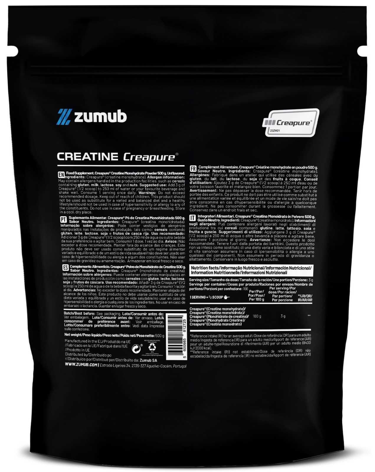 Creatina Zumub (Creapure®) 250g