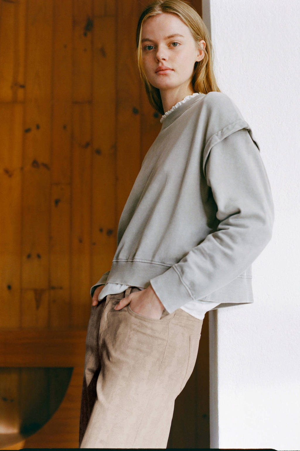 MANGO TEEN sweater grijs